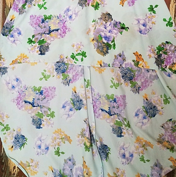 Beautiful floral Dress  mint green Sz S - Picture 4 of 5